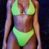 Vinyl High Waisted Bikini Bottoms In Lime -Modern Beach Bikini 2501 9 tropical strom lime halterneck pvc highwaisted bikini 3