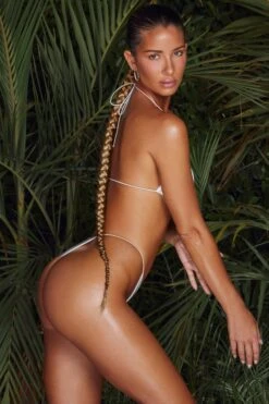 Ultra Thin Straps Thong Bikini Bottoms In White 11 Ultra Thin Straps Thong Bikini Bottoms In White -Modern Beach Bikini NS0171 NS0238 5 Vasa Ultra Thin Straps Bottoms Micro Top 3