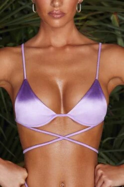 Cross Strap Bikini Top In Lilac -Modern Beach Bikini NS0174 NS0170 7 Luni Lilac Cross Strap Top Ruched Bottoms 1 46fe9c8f 76d2 450a 9dcb 97ac577ddd8b