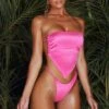Handkerchief Bikini Top In Pink 1 Handkerchief Bikini Top In Pink -Modern Beach Bikini NS0179 3 Pink Handkerchief Bikini Top