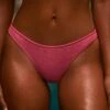 Mid Rise Cheeky Bikini Bottoms In Bubblegum Pink -Modern Beach Bikini NS0318 NS0319 12 BubbleGum Pink Underwire Bikini Top Mid Rise Cheeky Bottoms