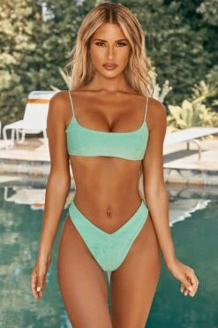 Lace Back Bikini Top In Aqua -Modern Beach Bikini ns0007 3 chea aqua strappy square neck bikini set 1 1 54f34cca e751 4871 b57b b3a269b7cf12
