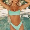Lace Back Bikini Top In Aqua 1 Lace Back Bikini Top In Aqua -Modern Beach Bikini ns0007 4 chea aqua strappy square neck bikini set 2 ebb21e84 9739 4ea4 99ed 406173bbecda