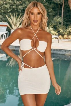 Asymmetric Cover Up Mini Skirt In Ivory 15 Asymmetric Cover Up Mini Skirt In Ivory -Modern Beach Bikini ns0018 2 sokhanya ivory asymetric tie detail mini skirt 1