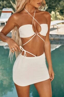 Asymmetric Cover Up Mini Skirt In Ivory 12 Asymmetric Cover Up Mini Skirt In Ivory -Modern Beach Bikini ns0018 4 sokhanya ivory asymetric tie detail mini skirt 1