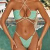 Rangsei Ring Detail V Shape Thong Bikini Bottoms In Aqua -Modern Beach Bikini ns0026 5 rangsei aqua strappy ring detail bikini 1 1