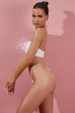 Ruched Bikini Bottoms In Ivory -Modern Beach Bikini ns0065 3 in your dreams ivory cross over ruched tanning bikini set 1 1 e332009d 4d4a 4621 904f ae652610a3d5